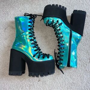 CLUB EXX MOONSTONE PLATFORM BOOTS